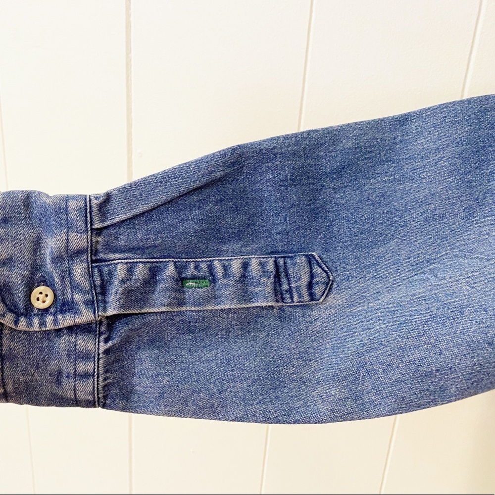 Y2K Tommy Hilfiger Classic Denim Button Down Shirt - Picture 8 of 8